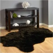 Single Sheepskin Fluffy Faux Fur Rug Natural Ivory Soft Fashion Mat Carpets US