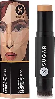 SUGAR Cosmetics Ace Of Face Foundation Stick - 52 Corretto (Tan, Yellow Undertone)