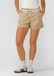 [Lorna Jane] Flashdance Original Shorts in Neutrals, Size - Small S Oxford Tan