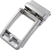 [Generic] Men's Belt Buckles Belt Head Automatic Belt Buckle Men's Buckle Head Automatic Belt Head Buckle for Men(Silver)