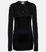 [Khaite] Khaite Byron jersey top AU 8 black