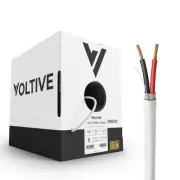 Voltive 14/2 Speaker Wire - CL3 - In-Wall/Direct Burial - OFC - 500ft - White