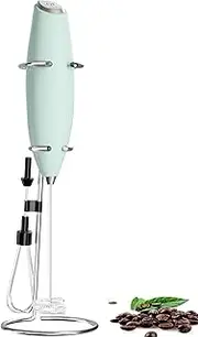 [YBVABE] Milk Frother Double Whisk | Double Spiral & Stainless Steel Stand | Unique Detachable Egg Beater with High Powered Improved Motor | Coffee Stirrer for Milk Foam, Dessert, Puree, Sauces & Eggs