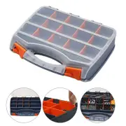 Tool Storage Box Organiser Case Small Parts Compartment DIY Multi Screws Nails