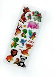 NEW! Fun Scrapbooking Stickers DIY Diary Planner Decor Zoo animals