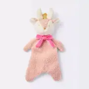 Cloud Island Plush Pink Deer Reindeer Pink Scarf Security Blanket Lovey Baby Toy