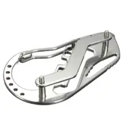 3PC EDC Multi Pocket Tool Carabiner Screwdriver Wrench Gear Key Holder Clip Folder Keychain