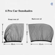 4PC Car SUV Window Screen Mesh Cover Mosquito Bugs Net Sun UV Protection Camping (for: Daihatsu)