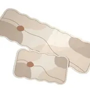 2Pcs Set Kitchen Water Absorption Floor Mats Bathroom Door Mats-Style 1