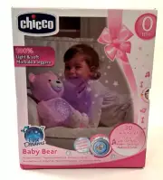 Chicco Soft Plush Baby Bear Lullaby Sound Musical Light Projector Toy 0m+