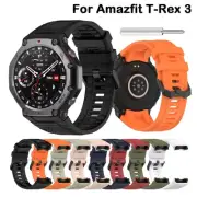 Silicone Watch Strap With Tool Bracelet Smartwatch Band for Amazfit T-Rex 3
