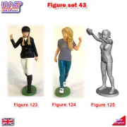 Trackside Unpainted Figures Scenery Display Set 43 3 Figures 1:32 WASP