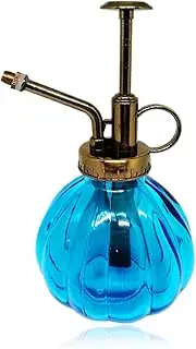 SENLIXIN Plant Mister Flower Water Spray Bottle Can Pot | Vintage Pumpkin Style Decorative Glass Plant Atomizer Watering Can Pot with Top Pump for Indoor Potted Plants Terrariums Flowers (Blue)