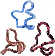 TANGLE Jr Translucent (Orange) - Genuine Fidget Toys Sensory Toy - Twisty Fidget Toy Tangle Fidgets for Kids and Adults - Fidget Toy for School - Gift for Teens and Adults