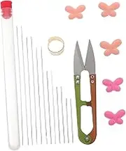 GRADENEVE Beading Needles DIY Supplies Beading Needles Set Bead Threader Beads DIY Threading Tools Random Color
