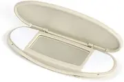 Partscollect Sun Visor Vanity Mirror Cover Fits for BMW Mini Cooper Cooper S Clubman Hatchback Countryman R55 R58 R60 2007-2014 (Beige)
