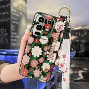 Phone Case Compatible with infinix Note50 4G/Note50 Pro 4G/X6858, Anti-dust Shockproof Silicone Dirt-Resistant Flower Soft case Ring Kickstand