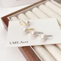 在飛比找momo購物網優惠-【UME.Acce】純銀淡水珍珠耳勾式耳環(S925純銀 天