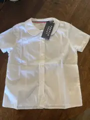 French Toast Girls 6 School Wear SS Peter Pan Collar Blouse Top New