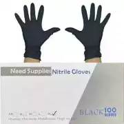 Disposable Nitrile Powder Free Gloves Black