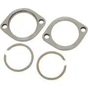 Stainless Exhaust Flange Kit 2005-2006 Softail Springer Classic - FLSTSC