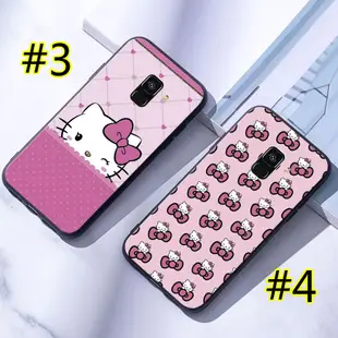 SAMSUNG 三星 Galaxy A6 A8 Plus A7 A9 2018 矽膠手機殼適用於 Hello Kitty