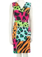 Patchwork Patterned Dress