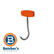 Butcher's Stainless Steel 6" Hunter Chef Orange T Handle Boning Hook