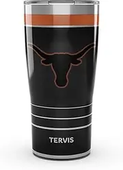 Tervis Traveler Texas Longhorns - Night Game Triple Walled Insulated Tumbler Travel Cup Keeps Drinks Cold & Hot, 20oz, Stainless Steel