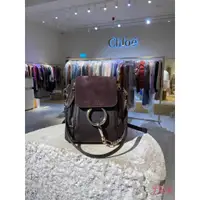 在飛比找蝦皮購物優惠-【歐洲outlet正品】Chloé C 皮質 後背包