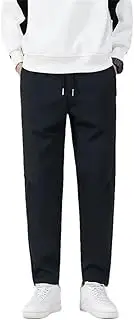 [Generic] Men Outdoor Running Hiking Athletic Workout Sweatpants Breathable Long Trousers Business Casual Pants