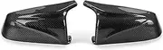for B&MW 5 6 7 Series E60 E61 F01 F02-F04 F10 F11 2008-2013 View Mirror Cover Cap Carbon Fiber Mirror Covers Covers Trim Car Side Mirror Cover Exterior Mirrors (Color : B)