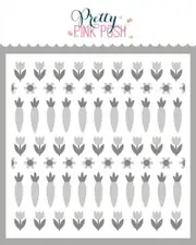 Pretty Pink Posh Springtime Borders Stencils (2 Pack)