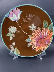 Tracy Porter Hand Painted Floral Dinner Plate The Vivre Collection 10.25” NEW