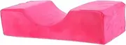 BATHVEVE U-Shaped Eyelash Extension Pillow for Beauty Salon Use Ergonomic Memory Foams Lashing Pillow with Neck and Back Supports Velvet Pillowcase