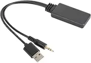 BWOFJGWH Audio Adapter Music Adapter with 3.5 Mm Interfaces AUX Audio Cable Bluetooth 5.0 Adapter