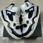 Air Jordan 4 Retro GS Pure Platinum Metallic Gold Shoes FZ8585-070 Size 7y