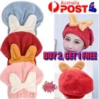 Quick Dry Microfibre Hair Drying TuODan Bath Towel Head Wrap Hat Spa Cap AbsoKP
