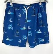 Scales Men's Classic 7.5" Swim Shorts in Marine Marlin sz M NWT Trunks
