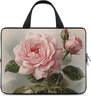 Laptop Case Sleeve Shockproof Computer Carrying Bag Vintage Beautiful Rose Notebook Case Cover Laptop Bag Water Resistant Computer Cases Tablet Briefcase for Travel Business 12 Inch