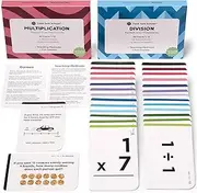 Think Tank Scholar Multiplication and Division Flash Cards (Award Winning) Math Facts 1-12 Flashcards Set - Kids Ages 8+ 3rd, 4th, 5th, 6th Grade - 6 Teaching Methods & 5 Games - Homeschool Learning