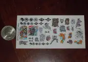 1/12 Scale Custom Tattoos: Japanese and Yakuza variety pack - Waterslide Decals