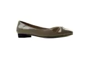 Womens Zasel Doris Beige Leather Flats Work Dress Casual Shoes