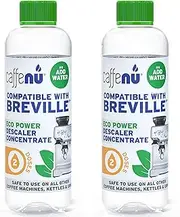 Breville Compatible Descaling Solution. 2 Bottles of Breville Descaler Solution. Breville Descaling Kit Removes Limescale For Hotter Coffee. 4 Uses Descaler For Breville Coffee Machines.