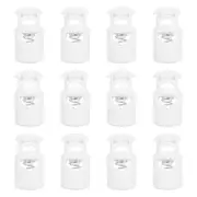 50pcs Plastic Cord Lock, Single Hole Spring Toggle Stopper Cord Fastener, White
