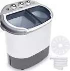 Pure Clean Compact Home Washer & Dryer, 2 in 1 Portable Mini Washing Machine, Tw