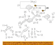 AUDI OEM 11-17 Q5 2.0L-L4 Exhaust-Rear Hanger Right 8R0253144C (for: Audi)
