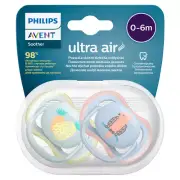 Philips Avent Ultra Air Soother 0-6 Month 2 Pack