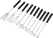 AIMALL 10-Piece Stainless Steel Chocolate Dipping Fork Set – Precision Tools for Fruit, Cake Decorating, and DIY Baking