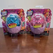 (2) Cave Club Dino Baby Crystals, Surprise Pet Accessories Slime/Sand Egg Toy